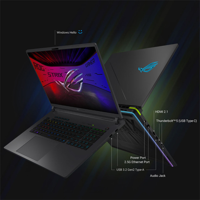 ASUS ROG Strix G615LW-S5008W Intel Core Ultra 9 275HX 32GB RAM 2TB SSD RTX 5080 16" WQXGA Windows 11 Home Gaming Laptop
