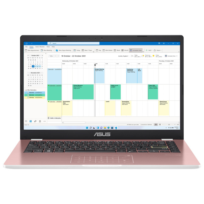 ASUS VivoBook Go 14 E410KA-EK672WS Intel Celeron N N4500 4GB RAM 64GB SSD 14" Windows 11 Home S Laptop