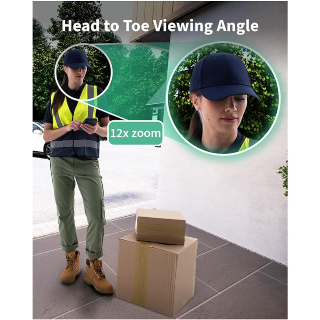 Arlo Essential 2 Full HD 1080p 180&#176; Motion Sensor Night Vision Smart Video Doorbell