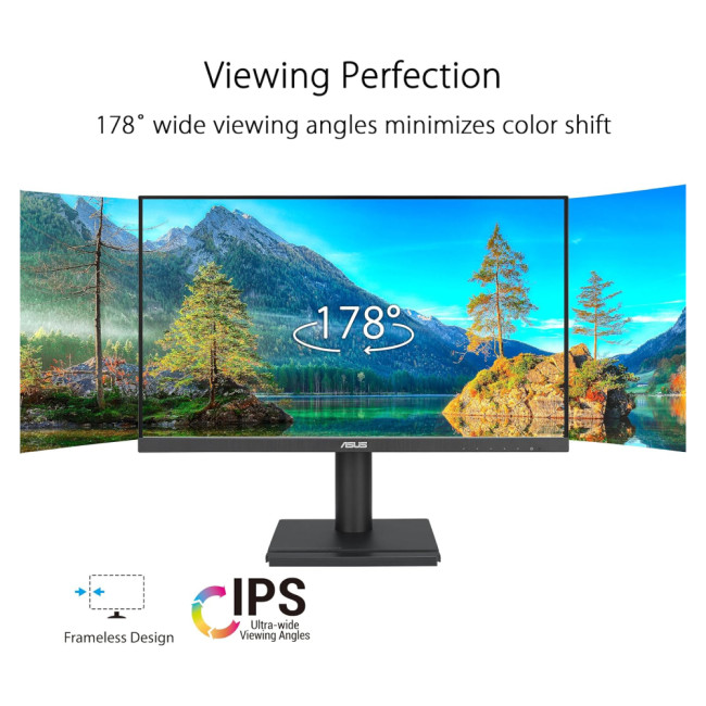 ASUS VA27DQFS 27" Full HD IPS 100 Hz 1 ms Height Adjustable Built-In Speakers Monitor