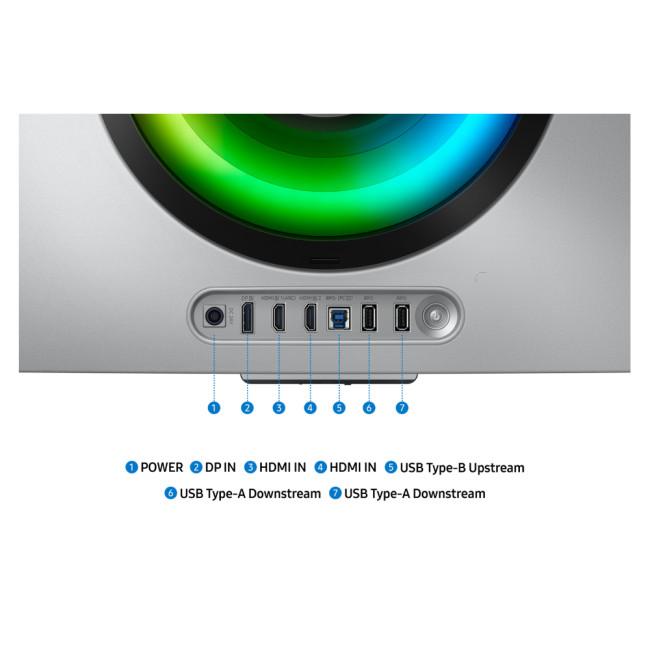 Samsung Odyssey G85SD 34" Curved UltraWide Quad HD 175Hz 0.03ms Height Adjustable Gaming Monitor