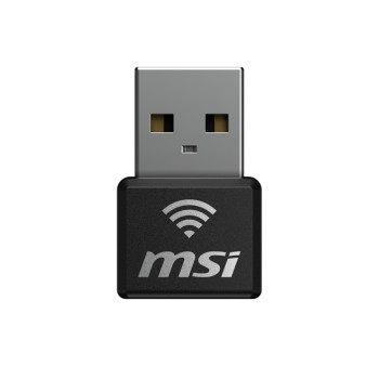 MSI AX 1800 Nano USB Adapter 1201 Mbps Wi-Fi 6 Black