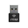 MSI AX 1800 Nano USB Adapter 1201 Mbps Wi-Fi 6 Black