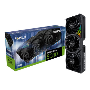 Palit GAMINGPRO NE75080019T2 NVIDIA GeForce RTX 5080 16GB GDDR7 Graphics Card