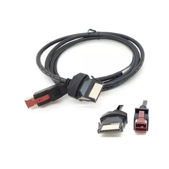 HP 6 foot 24V Powered PUSB Cable - Black