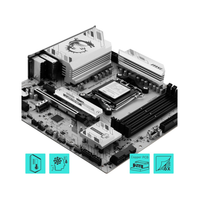 MSI B850M GAMING PLUS WIFI6E micro ATX AMD Socket AM5 Motherboard
