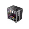 1st Player RT5 BK Tempared Glass Micro Tower Gaming PC Case with 3 x RGB Fans