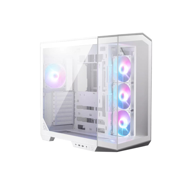 MSI MAG PANO 100R PZ Mid Tower Tempered Glass ATX Gaming PC Case - White