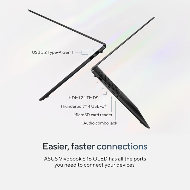 ASUS VivoBook S 16 OLED S5606MA-MX108W Intel Core Ultra 9-185H 32GB RAM 1TB SSD 16" Windows 11 Home Laptop