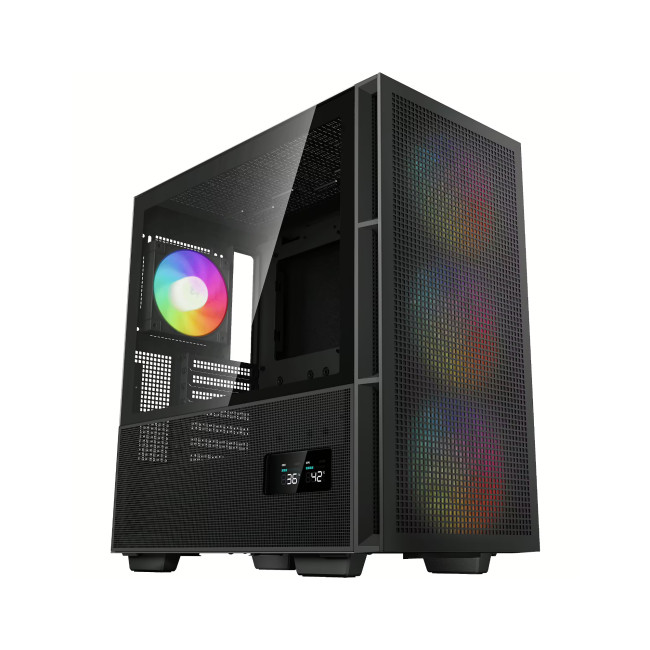 DeepCool CH560 Digital Mid Tower ATX Gaming PC Case with 4 x RGB Fans - Black