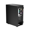 1st Player Go6-BK-4FS1 Tempered Glass Mid Tower Gaming Case - Black with RGB Fans