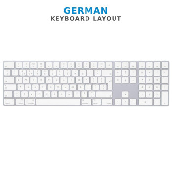 Refurbished Apple Magic Keyboard with Numeric Keypad German Layout - MQ052B/A