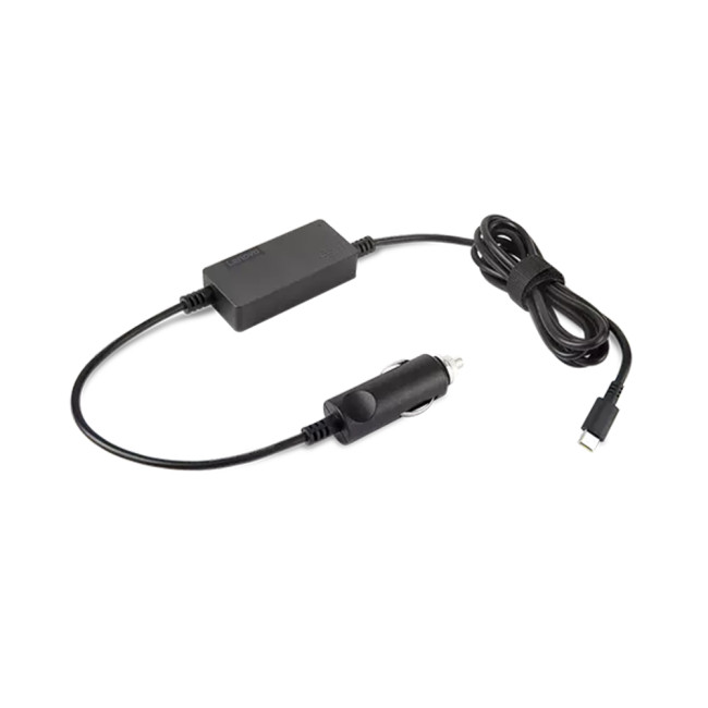 Lenovo 40AK0065WW Auto Mobile Device Charger 65W USB-C DC Adapter
