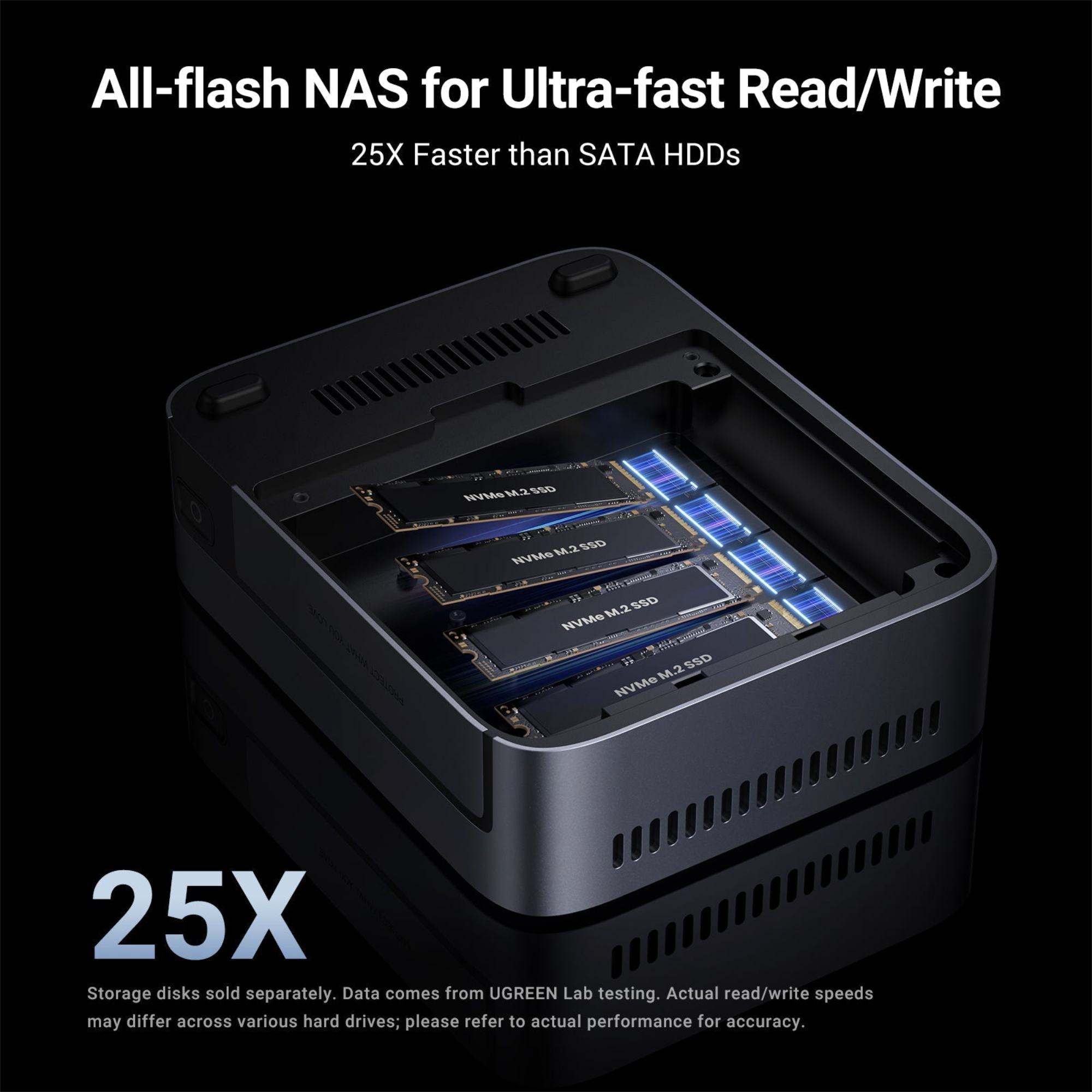 UGREEN NASync DXP480T Plus 4 Bay All-Flash SSD NAS (Diskless)