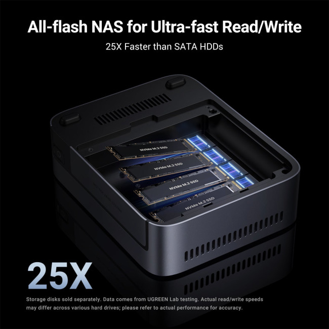 UGREEN NASync DXP480T Plus 4 Bay All-Flash SSD NAS  (Diskless)