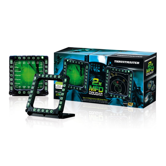 Thrustmaster MFD Multi Function Display Flight USB Cockpit Panels - 2 Pack