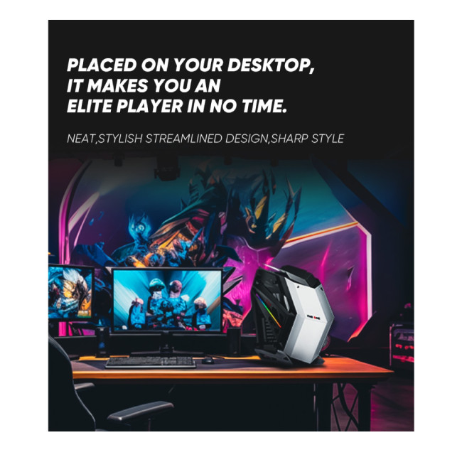 1st Player ZX8 RGB Tempared Glass Mid Tower Gaming PC Case