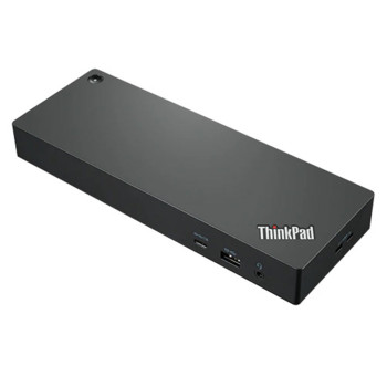 Refurbished Lenovo ThinkPad Universal Thunderbolt 4 Docking Station Wired HDMI DP - Black