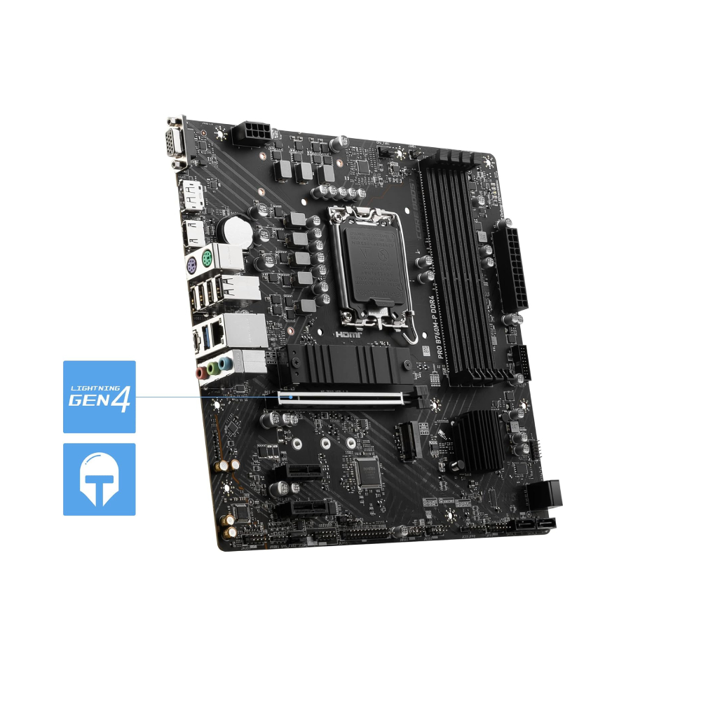MSI B760M-P DDR4 LGA 1700 mATX: PRO B760M-P DDR4