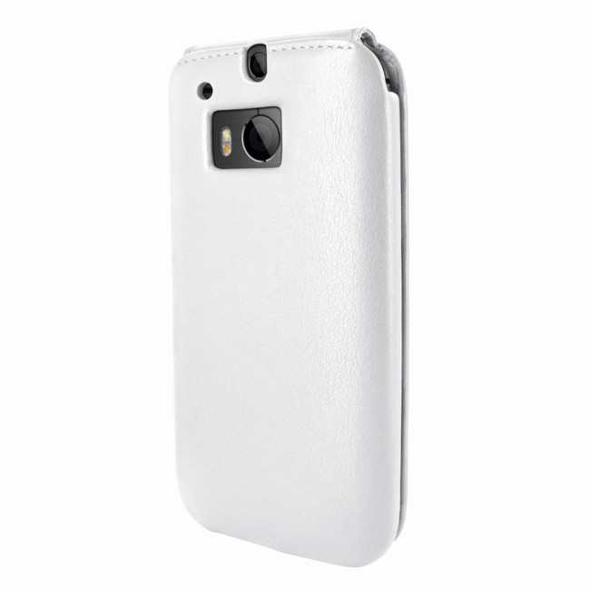 Piel Frama U669W iMagnum High-Quality Genuine Leather Case For HTC One M8 -White
