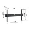 Vogel's PFW 5500 Super Flat Wall Mount for 50 to 70 inch Displays, Black