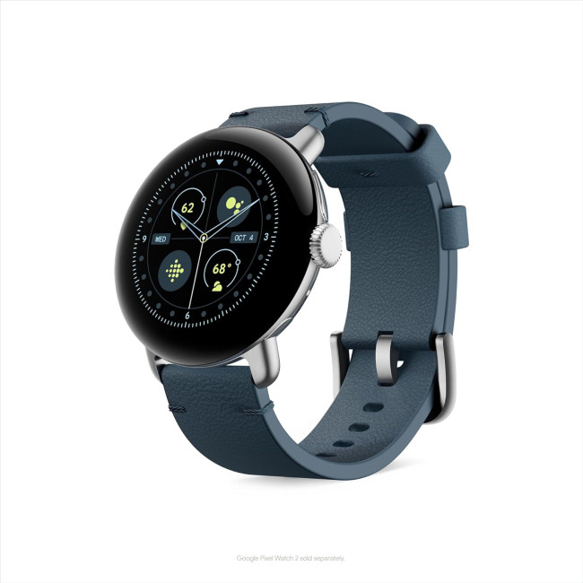 Google Pixel Watch 3 Crafted Leather Band Small fits 140-180mm Wrists Size 45mm - Moondust