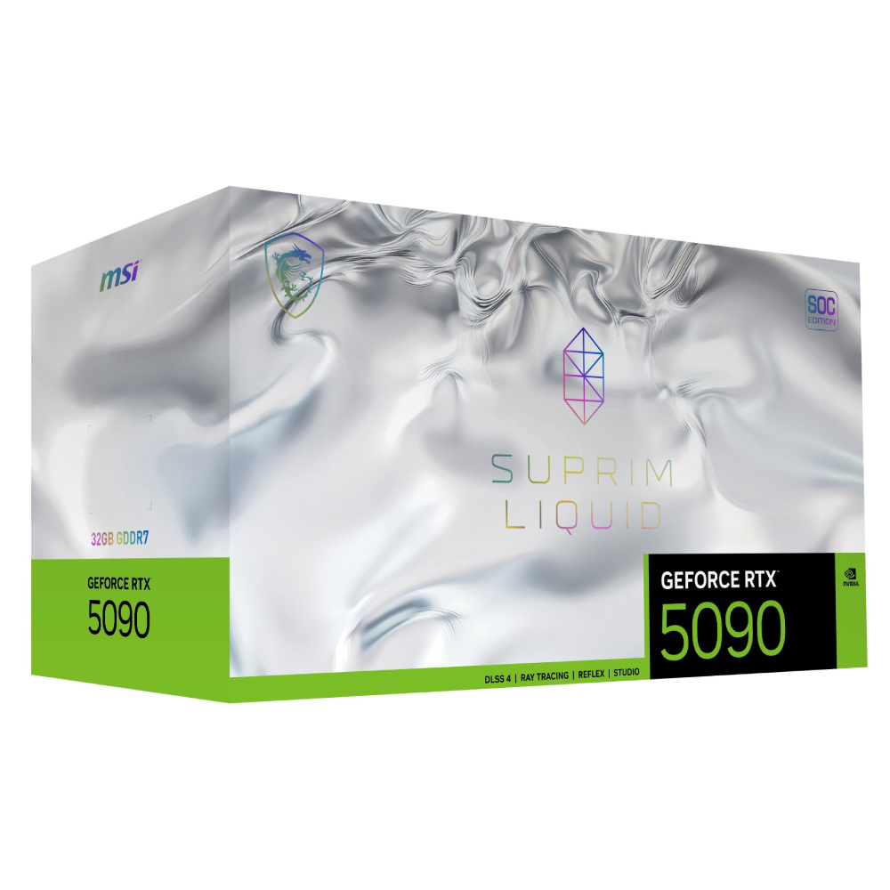 MSI GeForce RTX 5090 SUPRIM LIQUID 32GB SOC Graphics Card