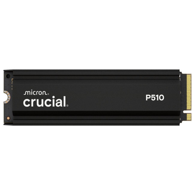 Crucial P510 2TB M.2 2280 NVMe PCIe 5.0 SSD with heatsink