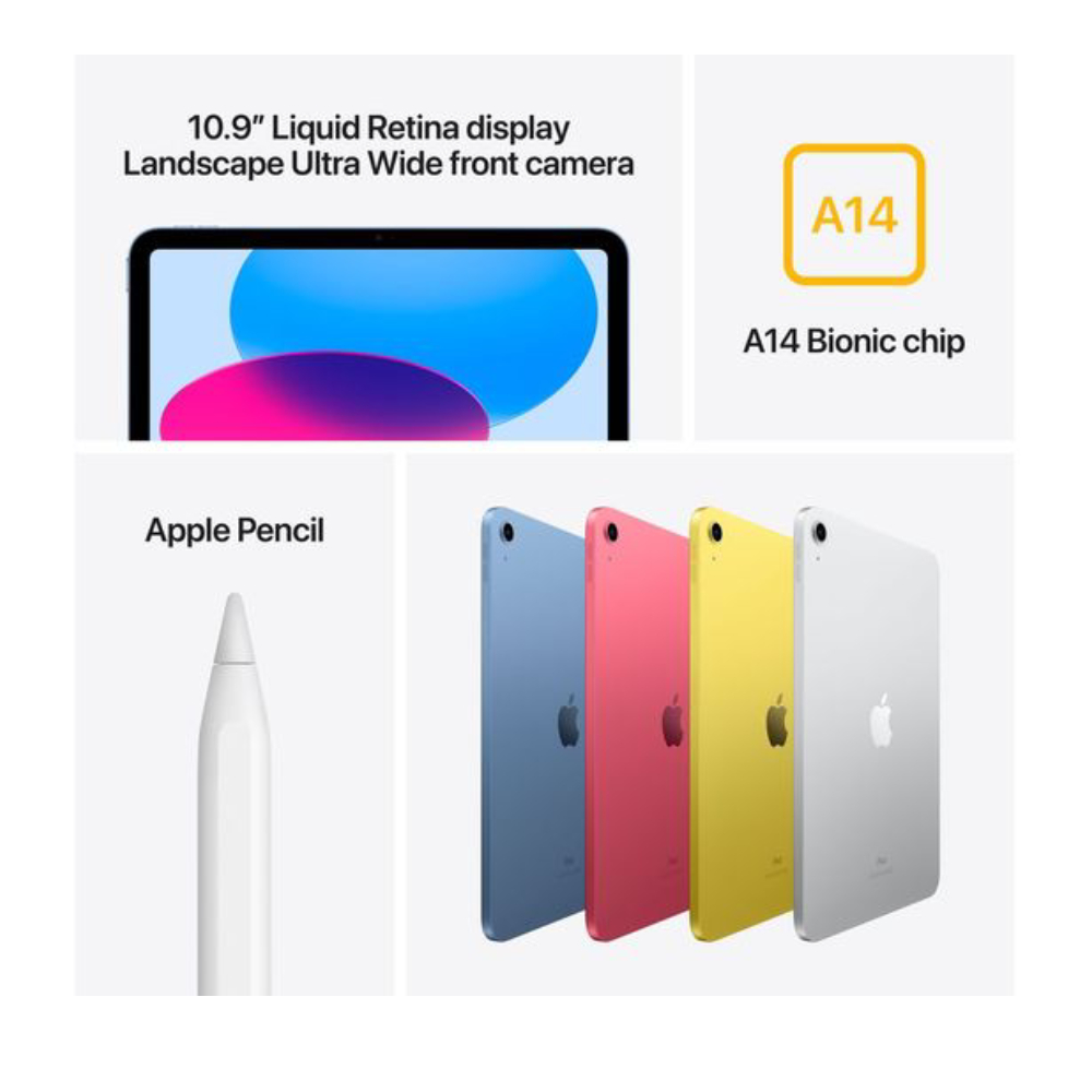 Apple iPad A2696 MCMH4NF/A A14 Chip, 10.9