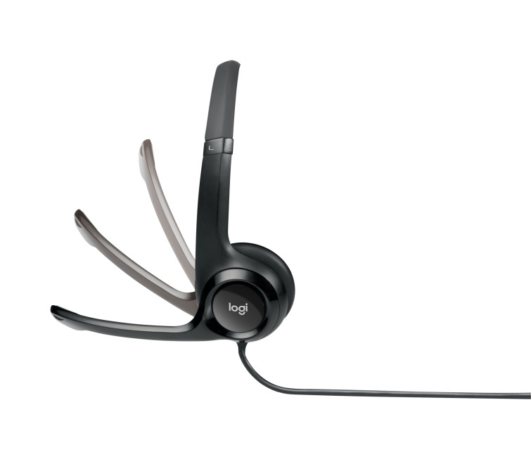 Logitech H390 Wired USB Headset Black - 981-000406