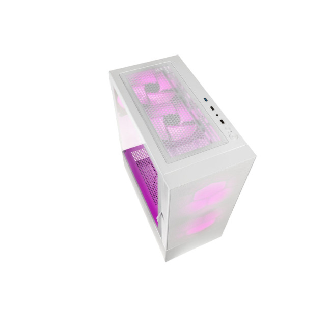 Kolink Observatory MX Mesh ARGB  Midi Tower Gaming ATX PC Case - White