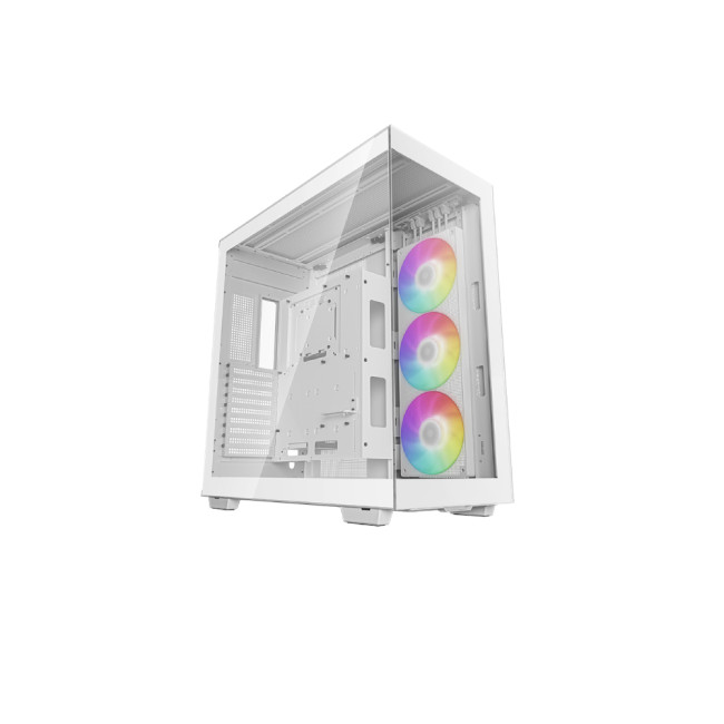 DeepCool CH780 WH Full Tower Tempered Glass Gaming PC Case - White