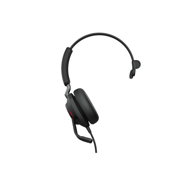 Refurbished Jabra Evolve2 40 Mono Wired USB-C On-Ear Headset - Black