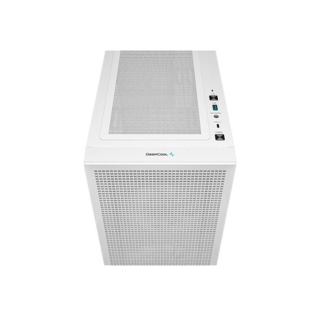 DeepCool CH360 DIGITAL WH Micro ATX Tempered Glass Gaming PC Case - White