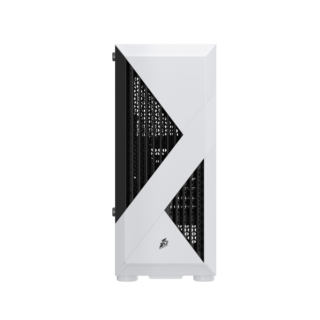 1st Player F3-A-WH Tempered Glass Mid Tower PC Case - White