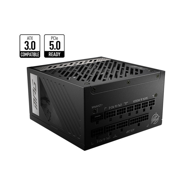 MSI MPG A850G 850W ATX 3.0 Full Modular 80+ Gold PCIe 5.0 Compact Power Supply