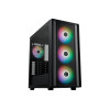 CoolerMaster MasterBox 600 ARGB Mid Tower Tempered Glass PC Case - Black