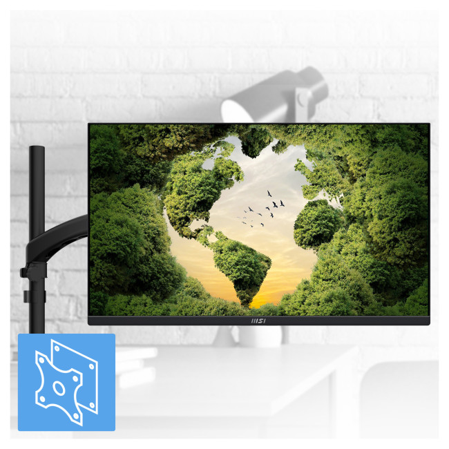 MSI PRO MP245PG 24" IPS Full HD 100Hz Height Adjustable Monitor with Speakers