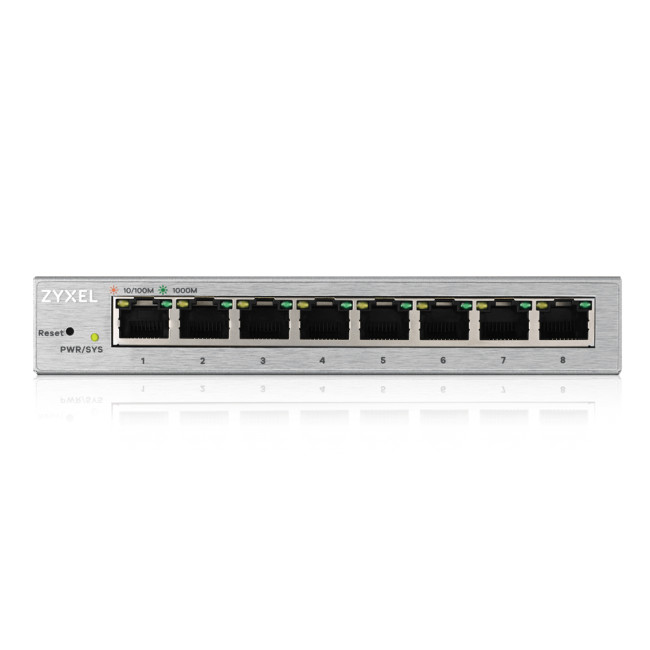Zyxel GS1200-8-GB0101F 16 Gbit/s Managed 8 x Gigabit Ethernet RJ45 Network Switch
