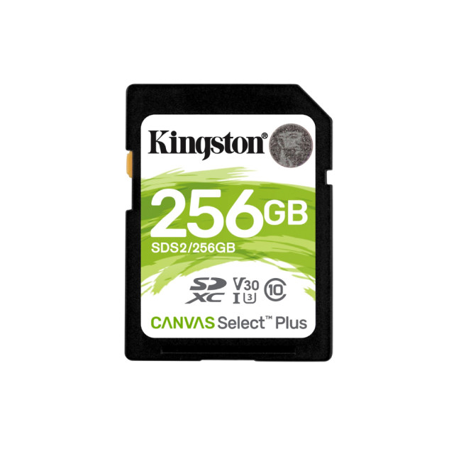 Kingston Technology Canvas Select Plus Memory Card 256 GB SDXC UHS-I Class 10