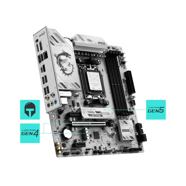MSI B850M GAMING PLUS WIFI6E micro ATX AMD Socket AM5 Motherboard
