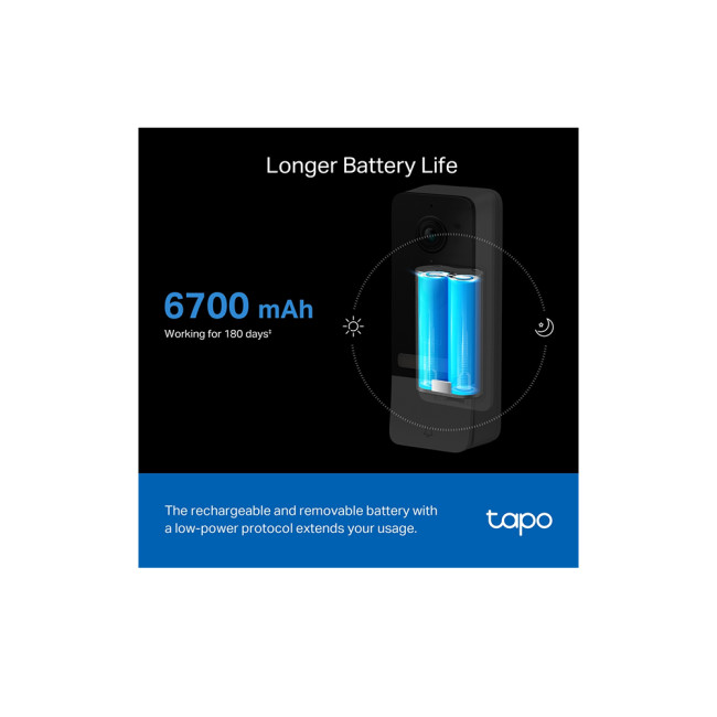 TP-LINK (TAPO D230S1) Smart Battery 2K 5MP Video Doorbell Kit