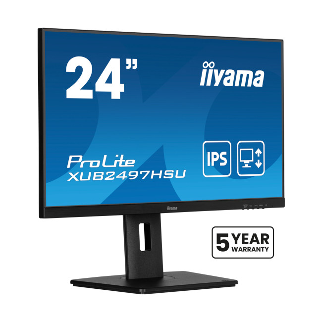 iiyama ProLite XUB2497HSU 24" IPS Full HD 100Hz Height Adjustable Monitor with 5 Year warranty