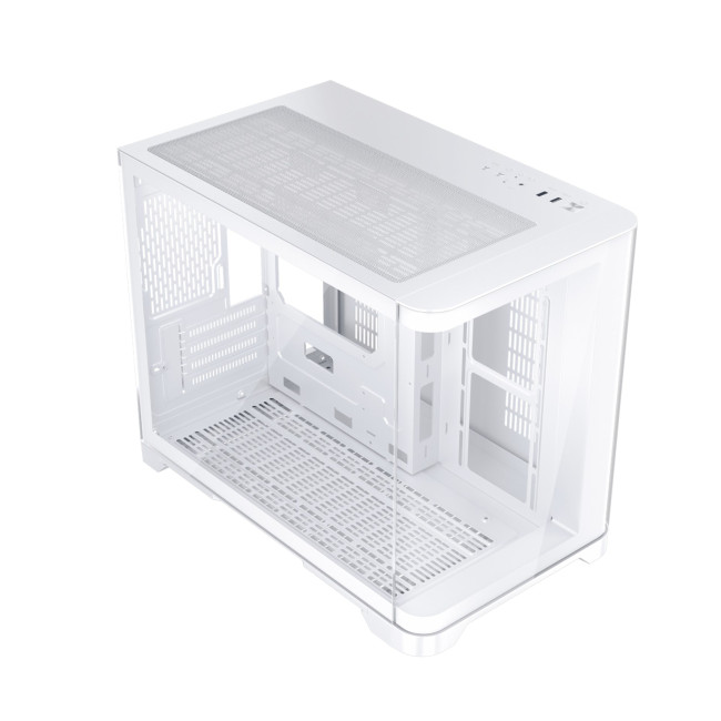 1st Player UV6 Tempered Glass Micro ATX Gaming Case - White