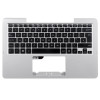 ASUS Upper Keyboard Cover and UK keyboard for X Series X555LD Without Touchpad, Silver - 90NB06I4-R31UK0