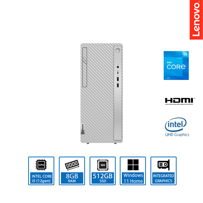 Lenovo IdeaCentre5 第13世代i5/8GB/512GB SSD Lenovo IdeaCentre 5 i5-12400 8GB 512GB SSD Tower PC