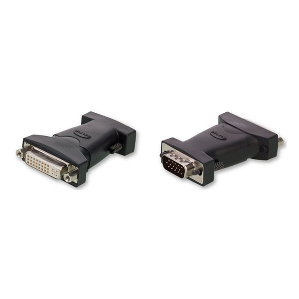 Belkin DVI-I Female to VGA DB15 Male Adapter, Gold-Plated Connectors, Charcoal