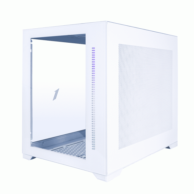 1st Player Steampunk SP7 RGB Tempared Glass Mid Tower Gaming PC Case - White