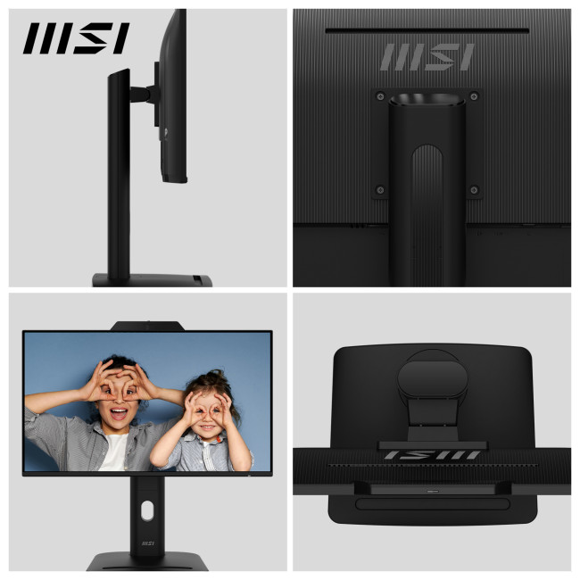 MSI PRO MP242PMG 24" IPS Full HD 120Hz Webcam Height Adjustable Monitor with Speakers