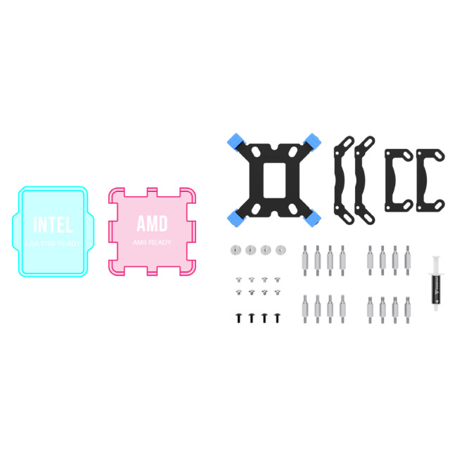 GAMDIAS AURA GL240 V2 240mm RGB All-in-One Liquid Cooler
